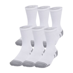 6-Pair Under Armour Men's or Women's Performance Tech Crew Socks (Various)