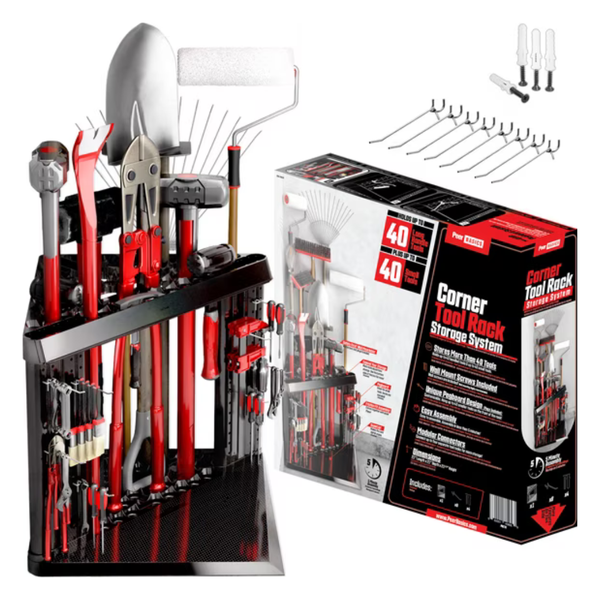 Peer Basics Plastic Organization Floating Garage Cabinet With 40 Tool Storage