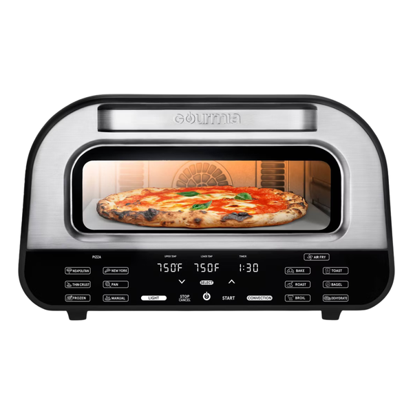 Gourmia All-In-One Indoor Pizza Oven, Toaster Oven, And Air Fryer