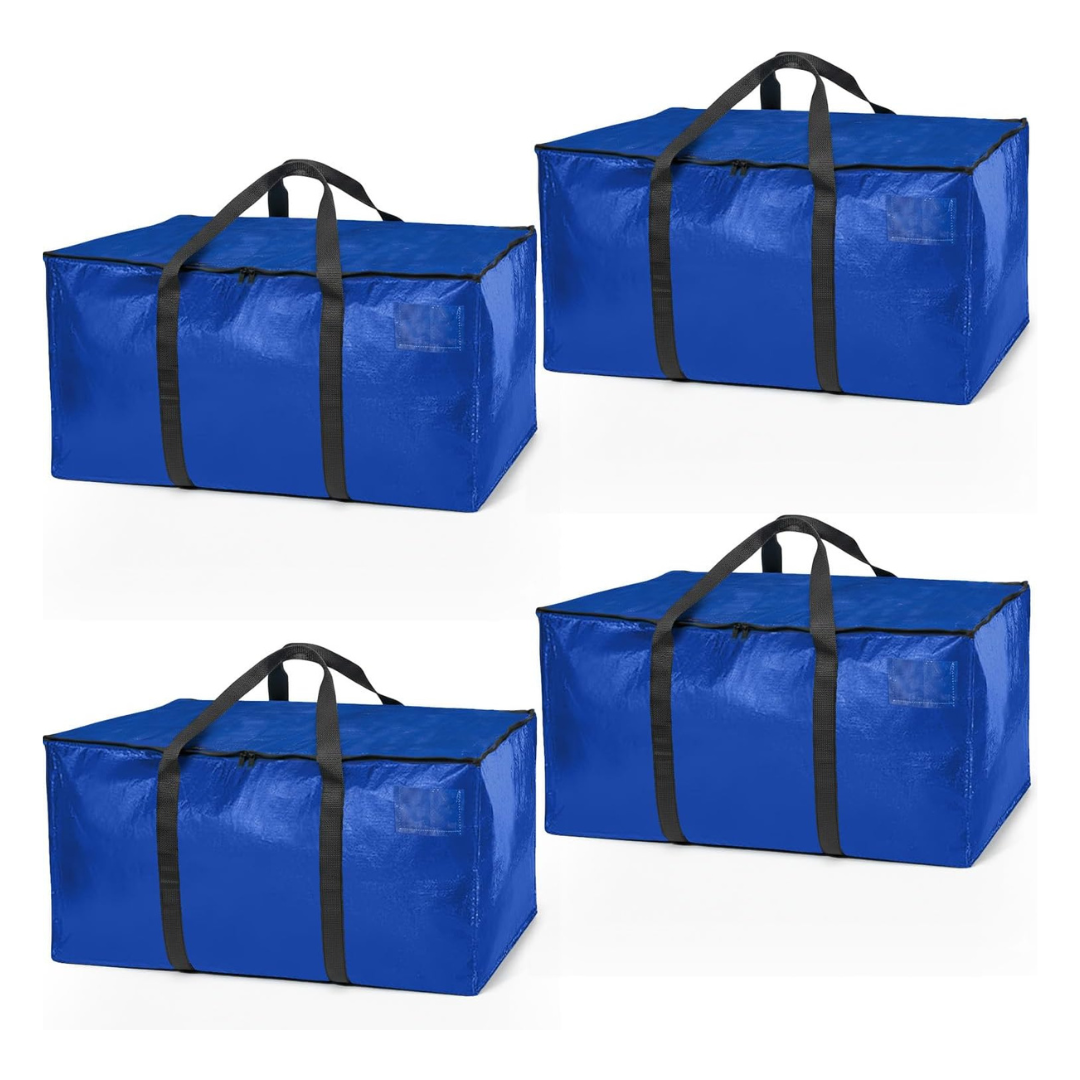 4-Pack ClearSpace Heavy Duty Moving Storage Bags w/ Zippers & Handles