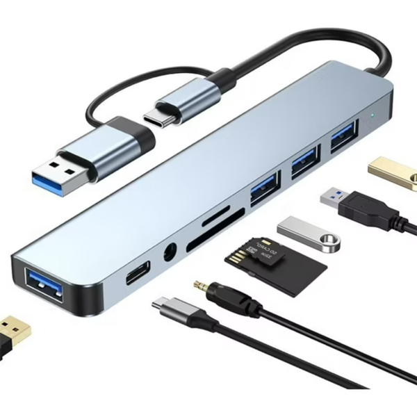 Duomigo 8-in-1 USB C Hub Splitter