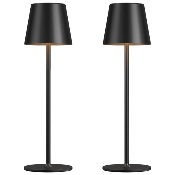 2-Pack Rechargeable Cordless LED Table Lamp w/ 3 Color Stepless Dimming