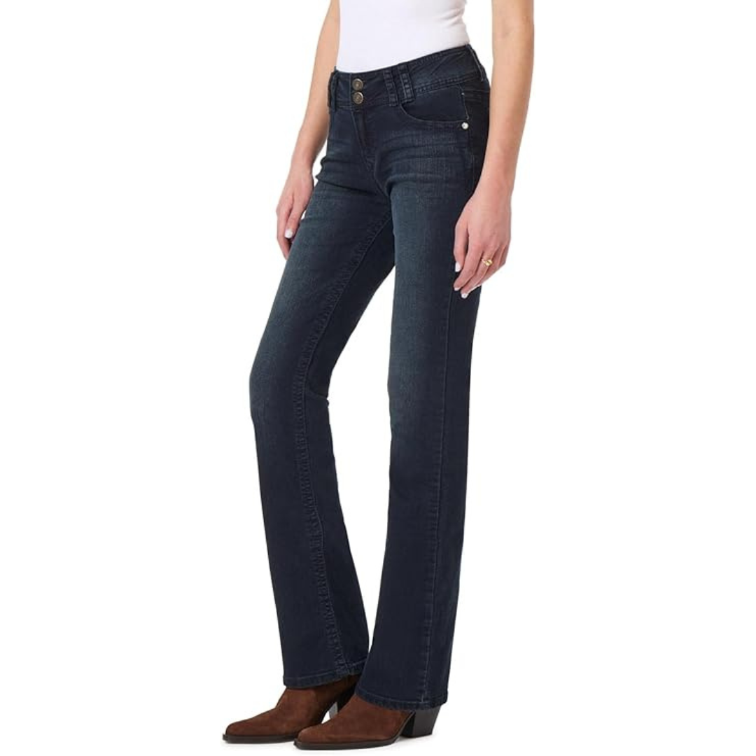 Women's Luscious Curvy Mid-Rise Insta Stretch Bootcut Jeans