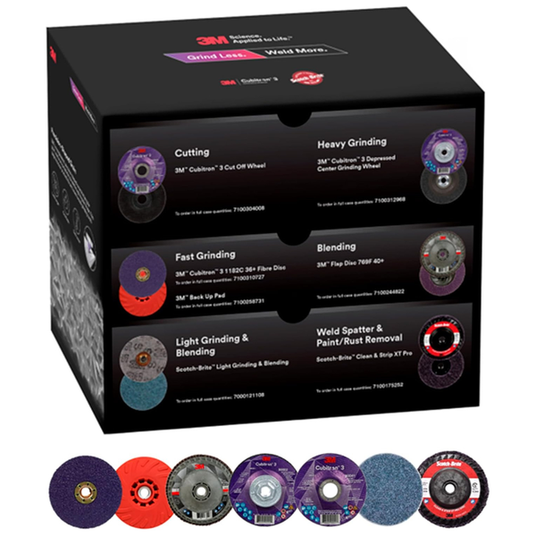 16-Piece 3M 4-1/2" Grind Less Weld More Promo Kit