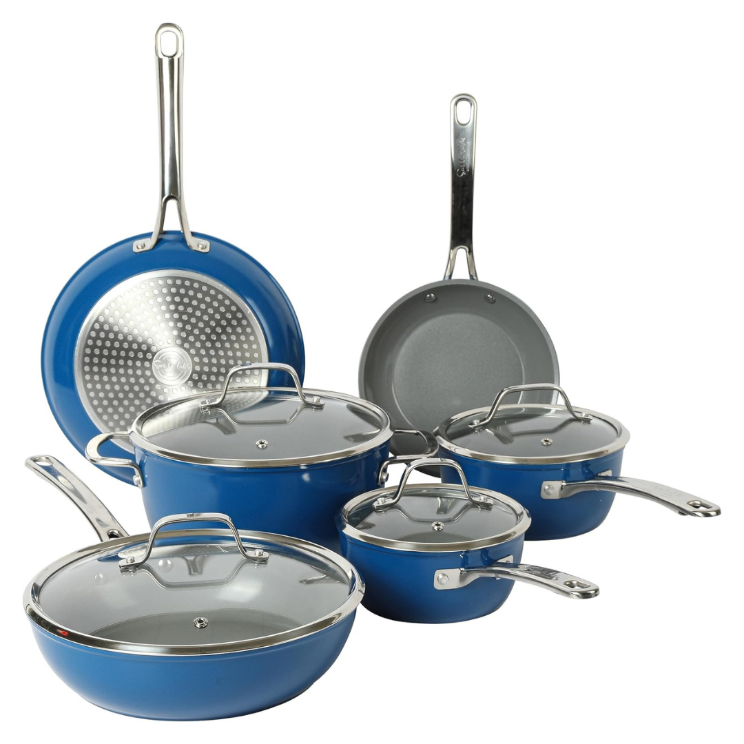 10 Piece Sur La Table Nonstick Cookware Set