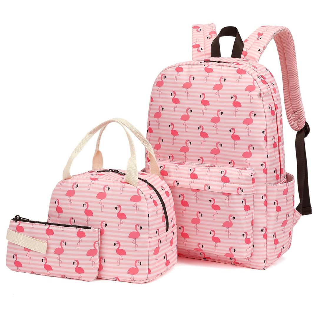 Lreneilu 3-In-1 School Backpacks With Lunch Box & Pencil Case