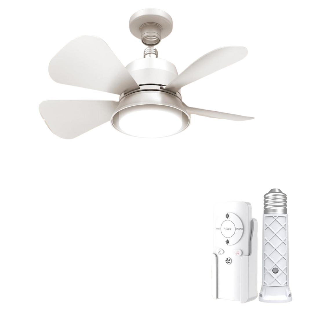 3000K-6500K 5 Brightness 3 Wind Speed Ceiling Fans W/ Lights