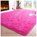 5.3ft x 7.5ft Thick Shag Fluffy Throw Floor Rugs