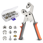 Neu Master Snap Pliers Fastener Kit W/140-Piece Snap Buttons