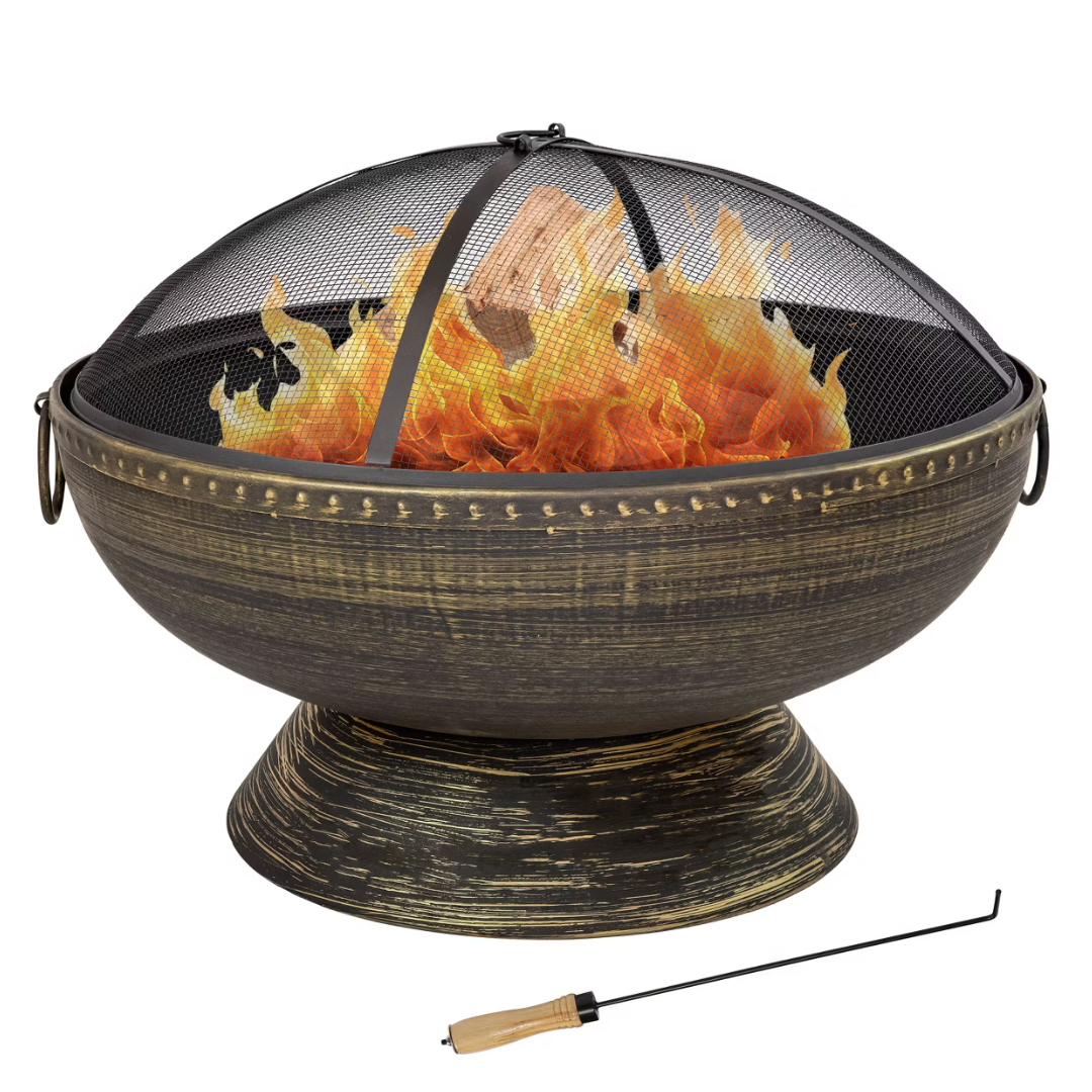 30" Sunnydaze Large Outdoor Fire Pit (Regal Cauldron)