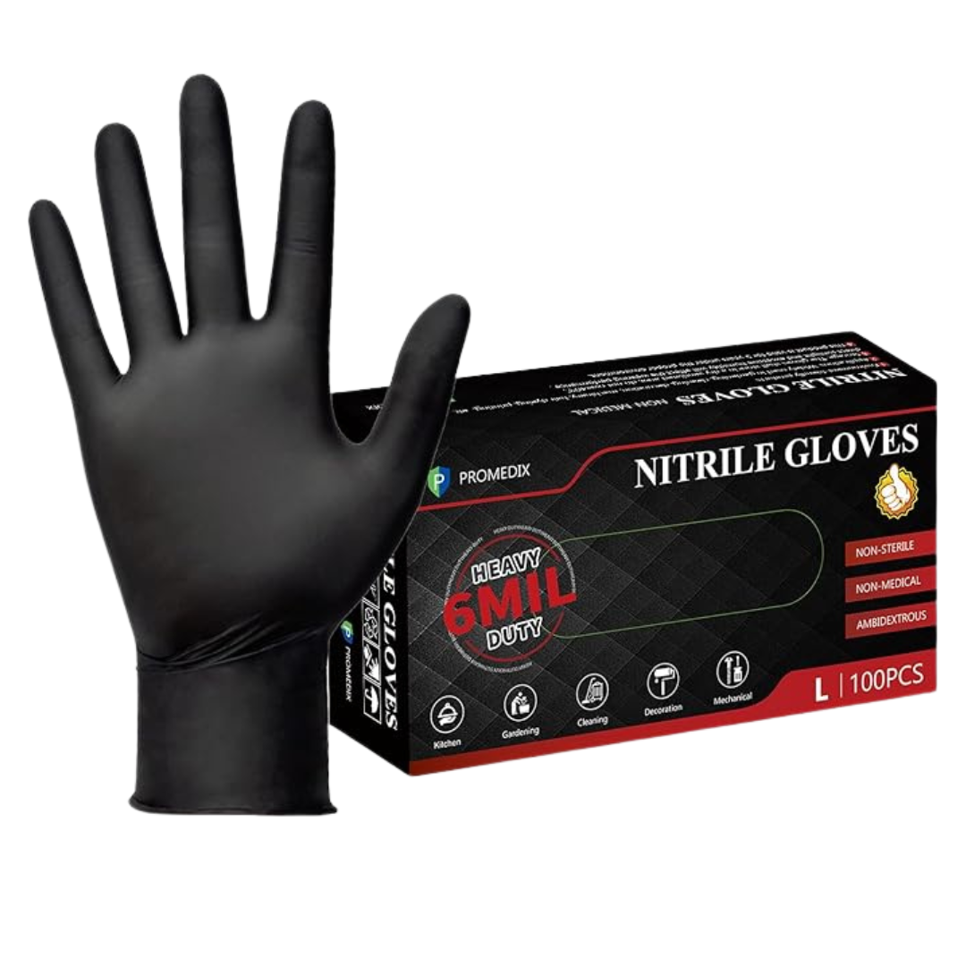 100-Count Promedix P 6-Mil Heavy Duty Nitrile Gloves