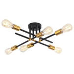 Meijia 6 Light Modern Semi Flush Sputnik Ceiling Light Fixture