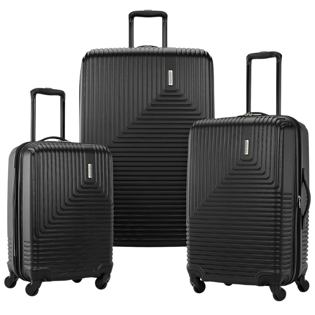 3-Piece American Tourister Groove Hardside Luggage Set (Black)