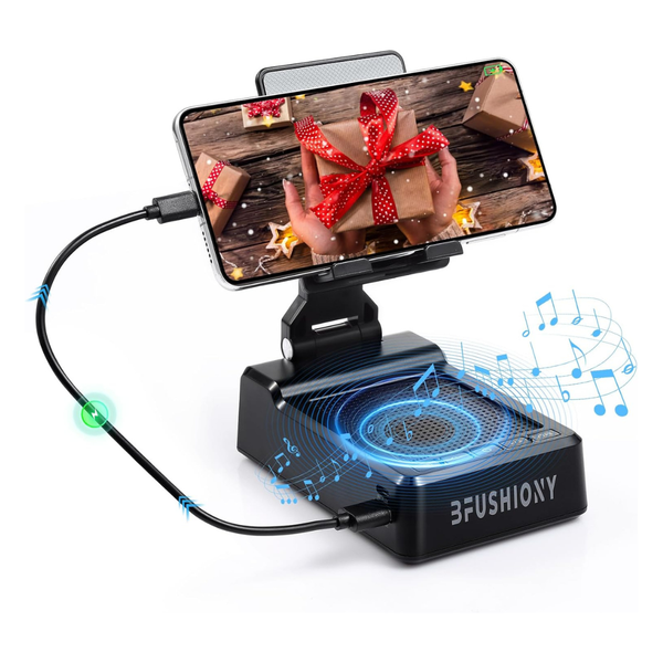 3-in-1 Cell Phone Stand With Bluetooth Speaker And 5000mAh Charger