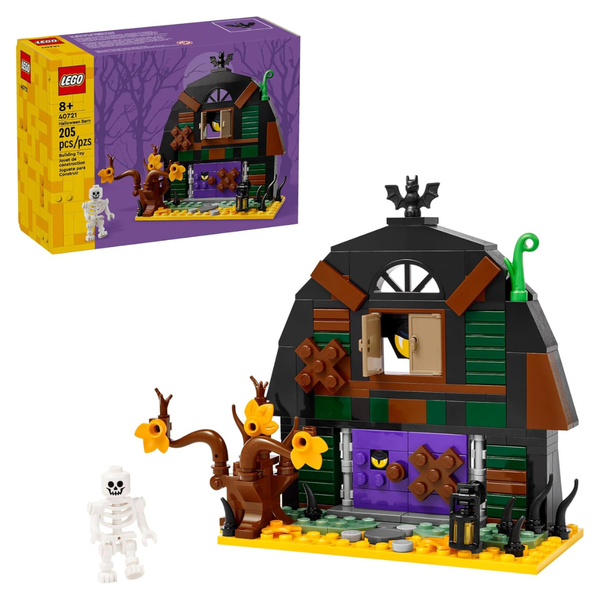 205-Piece LEGO Halloween Barn Building Toy W/ Skeleton Minifigure