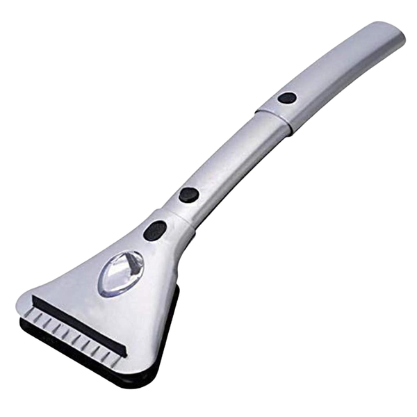 Zone Tech 15.8ft Extendable Heated Ice Scraper With LED Light