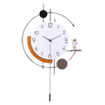 13.7" x 23.6" Modern Non Ticking Pendulum Wall Clocks