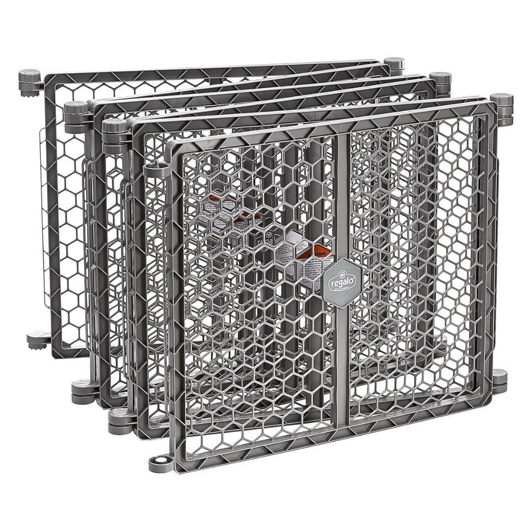 4-Pack 192"W x 26"H Super Wide Adjustable Baby Gate & Play Yard