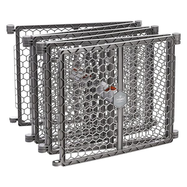 4-Pack 192"W x 26"H Super Wide Adjustable Baby Gate & Play Yard