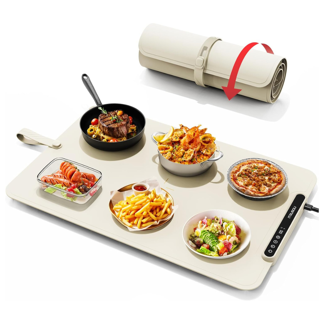 24" x 15.7" Electric Full-Surface Heating Food Warming Flexible Roll-Up Mat