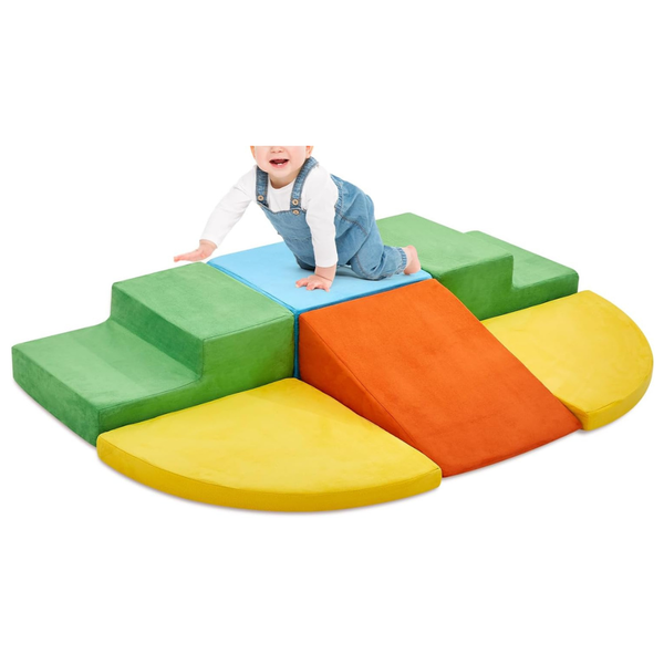 6-Piece Climb & Crawl Soft Foam Block Activity Play Set