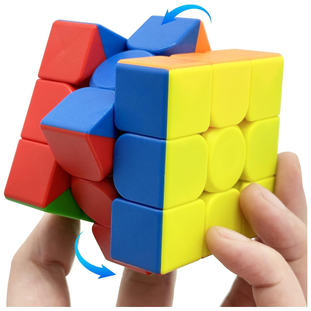 Speed Cube 3x3 Stickerless Smooth Turning Puzzle Box