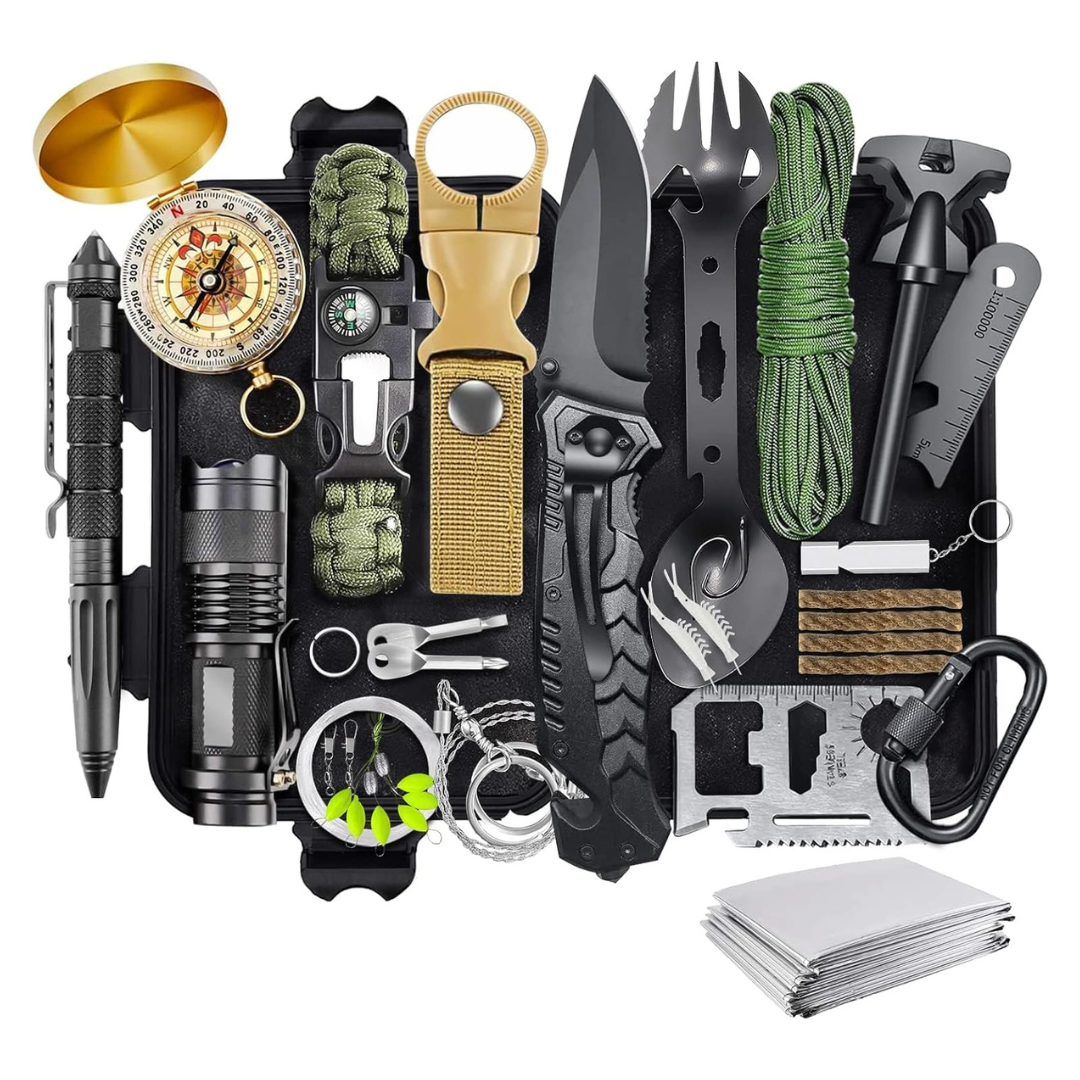 30-in-1 LAUFARY Survival Kit With Camping Accessories