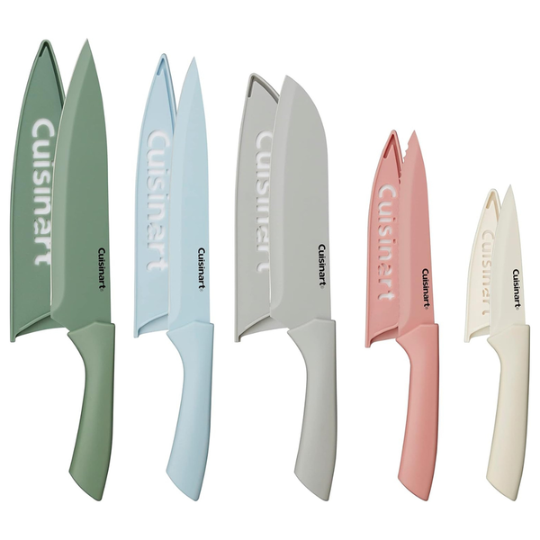 10-Piece Cuisinart Ceramic Coated Stainless Steel Knife Set