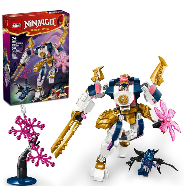 209-Piece LEGO Ninjago Sora's Elemental Tech Mech Action Figure (71807)