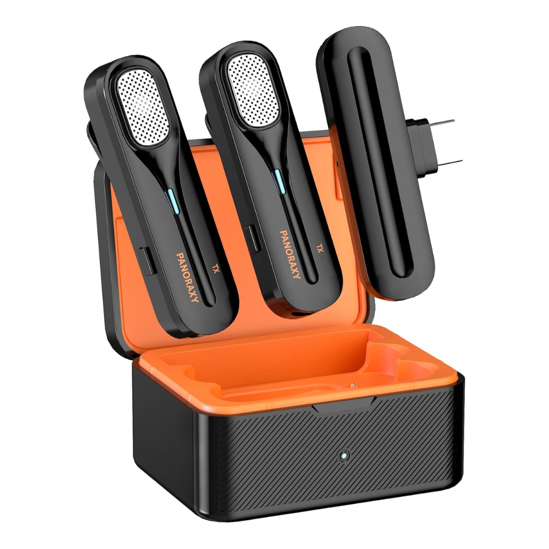 2-Pieces Professional Mics with Charging Case