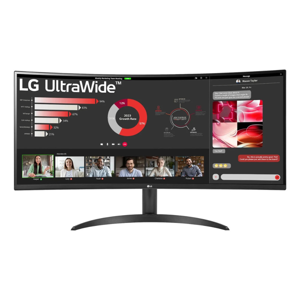 34" LG 34WR50QK-B Curved WQHD 100Hz 5ms HDR Freesync Gaming Monitor [Open Box]