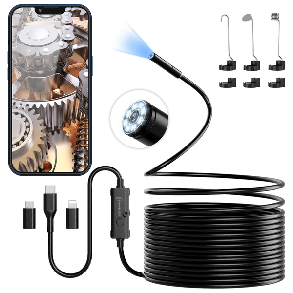 16.4-Ft Ennovor 1920P Endoscope HD Borescope Camera w/ 8-LED Lights