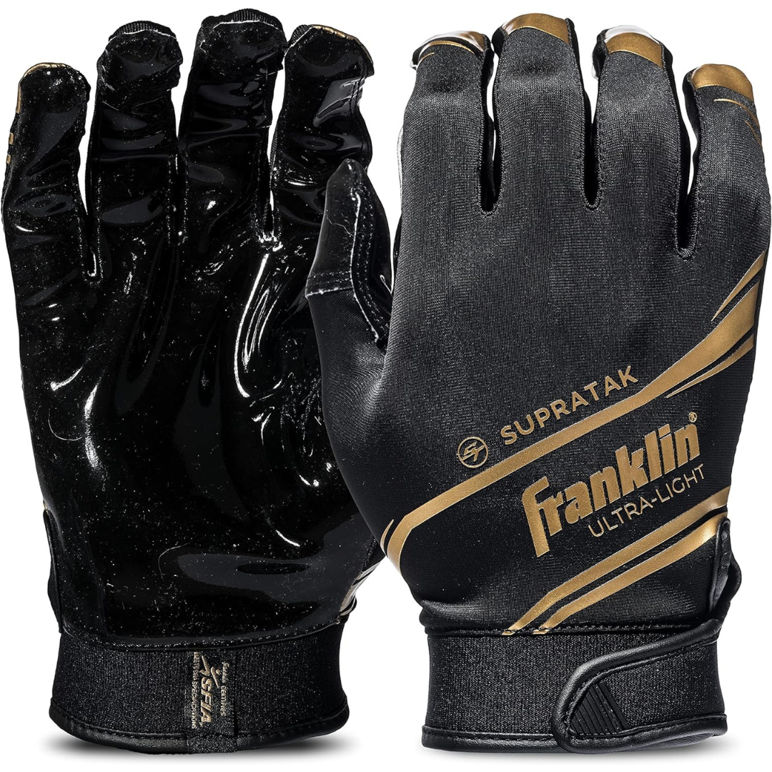 Franklin Sports Supratak Football Receiver Gloves