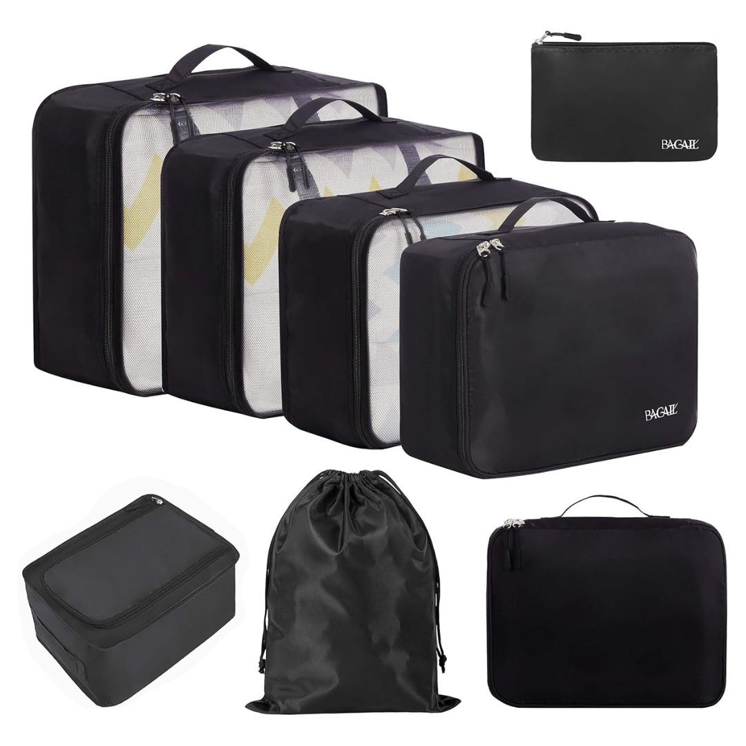 Set of 8 Bagail Packing Cubes Luggage Packing Organizers