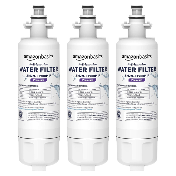 3-Pack Replacement LG LT700P Refrigerator Water Filter
