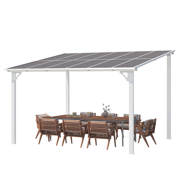 10ft x 12ft Aecojoy Hardtop Gazebo Outdoor Aluminum Pergola