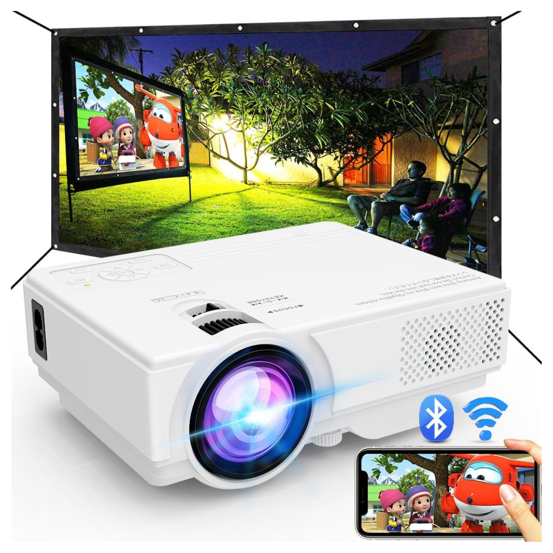 Nisoo M10 720p 9500-Lumens 1080P Home Theater Projector