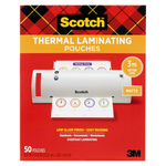 50-Pack 8.9" x 11.4" Scotch Thermal Laminating Pouches
