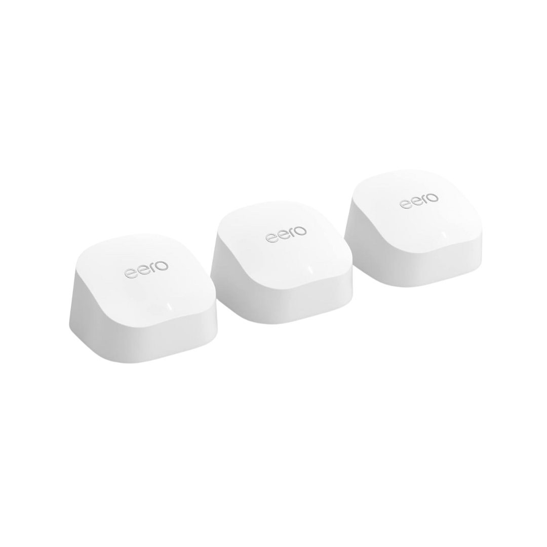 3-Pack eero 6+ AX3000 WiFi 6 Gigabit Mesh System (Router & 2 Extenders)