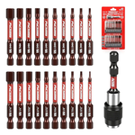 21-Piece 2.5" Hex Head Allen Wrench Drill Bit Set