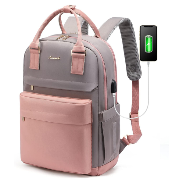 Lovevook 15.6" Laptop Waterproof Backpack With USB Port