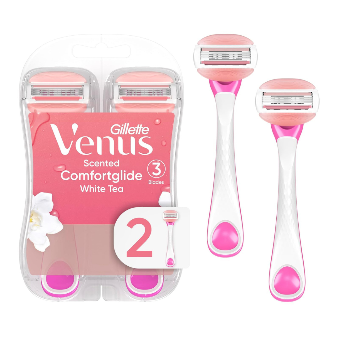 2-Count Gillette Venus ComfortGlide White Tea Women's Disposable Razor
