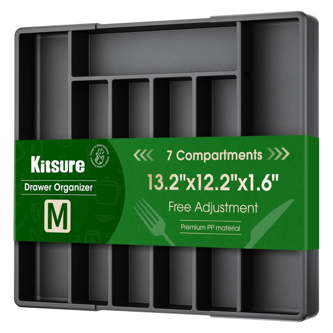 Kitsure Expandable Cutlery And Utensil Drawer Organizer