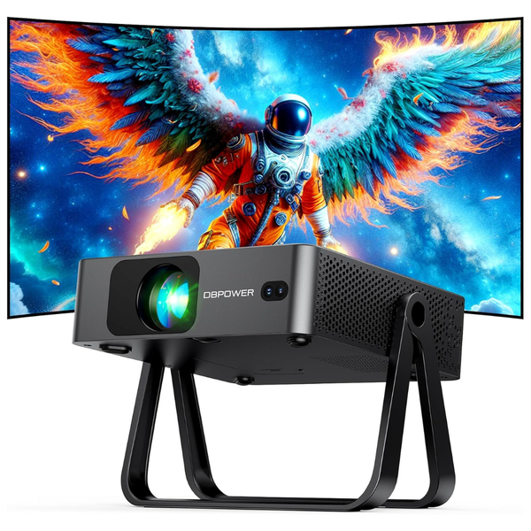 Dbpower Smart Video Projector With Built-in Apps & 360º Stand