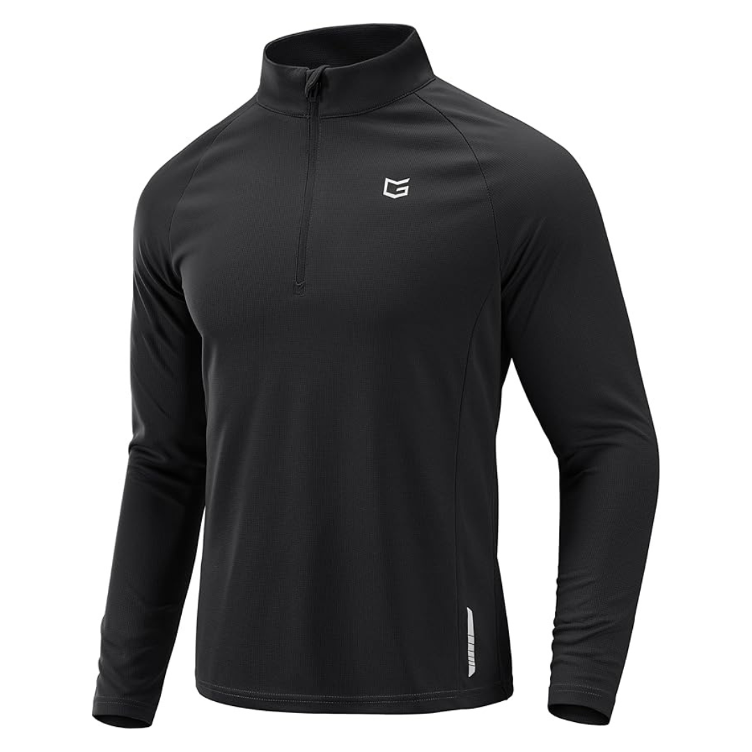 G Gradual Men's Quarter Zip Quick Dry Running Shirts (Various Colors)