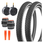 2-Pack Cruiser Bike Tires With Inner Tubes