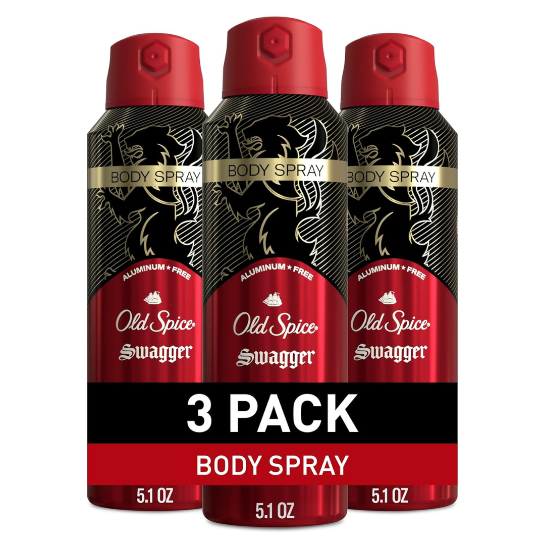 3-Pack 5.1 oz Old Spice Aluminum Free Body Spray For Men