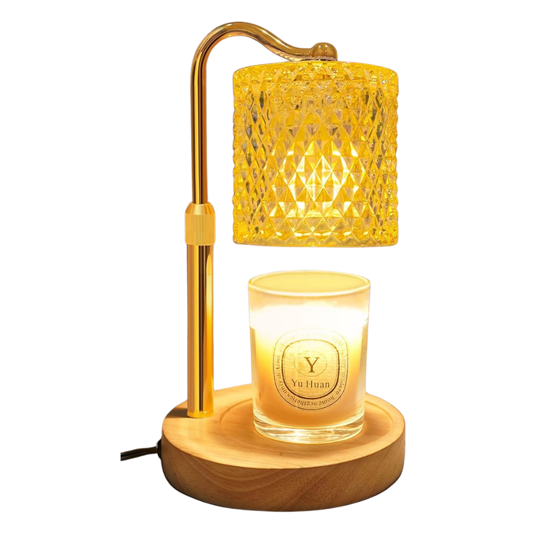 Adjustable Height Candle Warmer Lamp W/ Timer & Dimmer