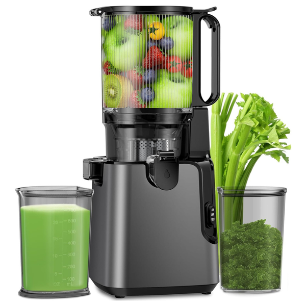 YPONE 400W Slow Masticating Juice Extractor W/ 5.8" Larger Feed Chute