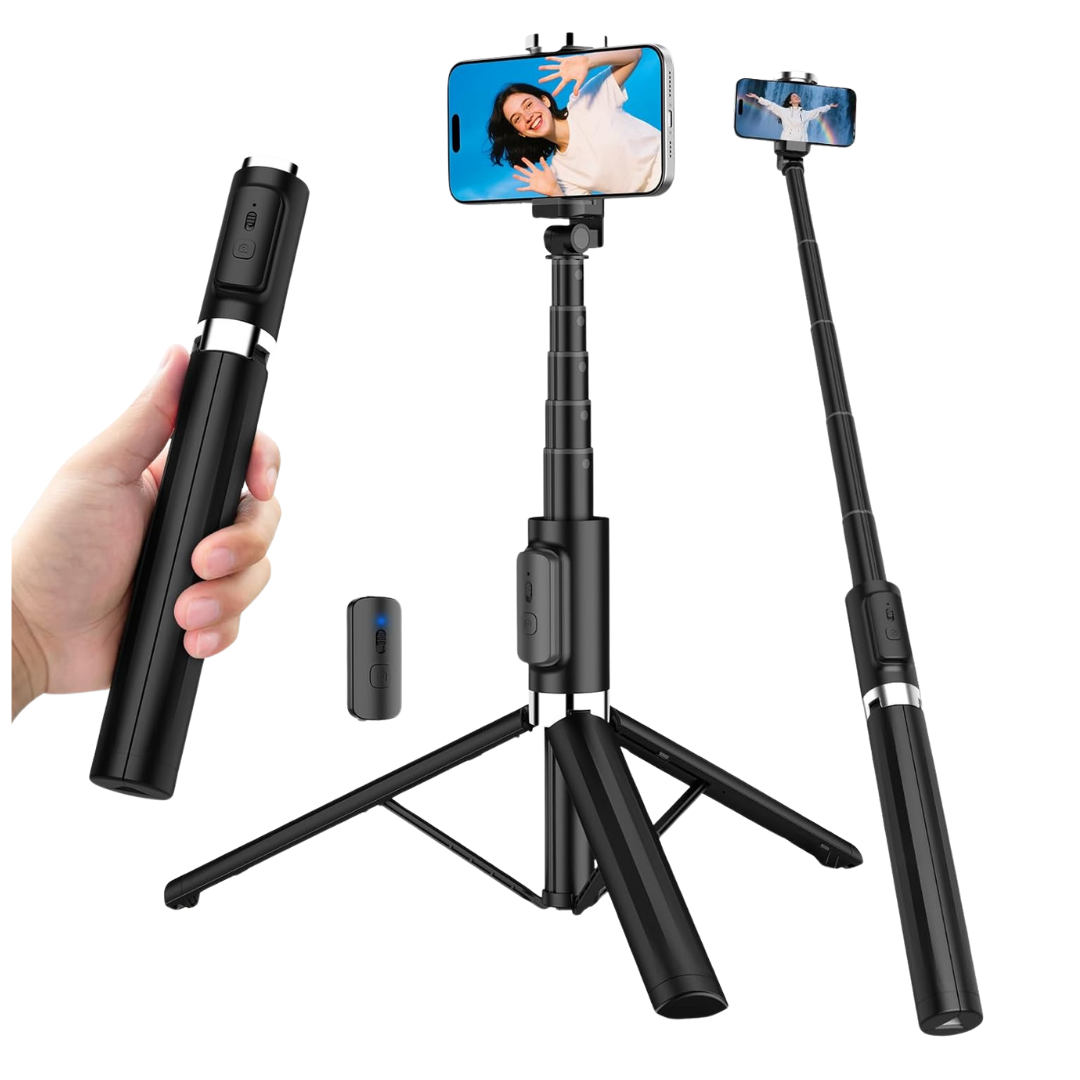 3-in-1 Portable Selfie Stick Tripod With Wireless Remote (2 Colors)